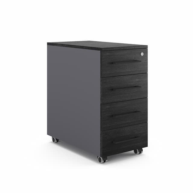 Тумба мобильная Kobor TМ4-40/50 graphite/wood