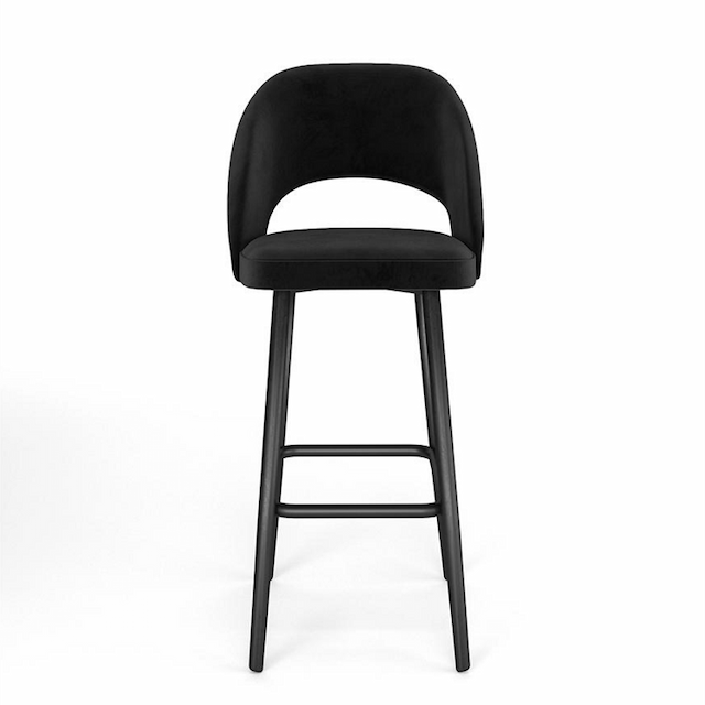 Стул Мастерфабрик Дада без подлокотников барный Saga dark grey ткань рогожка