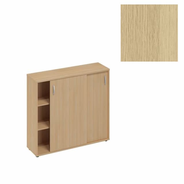 Шкаф-купе средний (для 2-х столов 60) Юнитекс А4 (124.4x36.4x112.8) А4 320 НД натуральный дуб