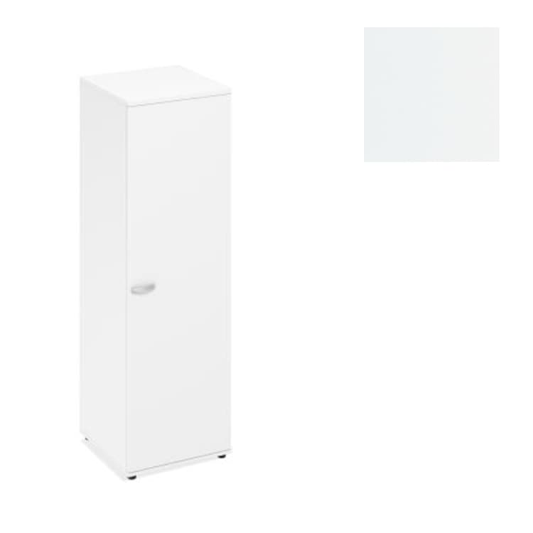 Шкаф для одежды глубокий узкий Юнитекс A4 (60x59x193) А4 9312 БП белый премиум