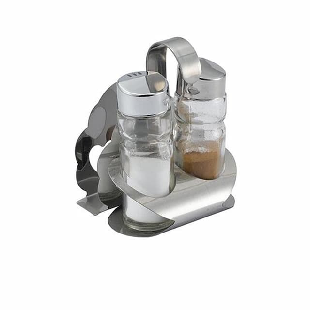 Набор для специй 2 предмета (соль, перец) + салфетница LICHNIS "Спайс", с крюком 416А