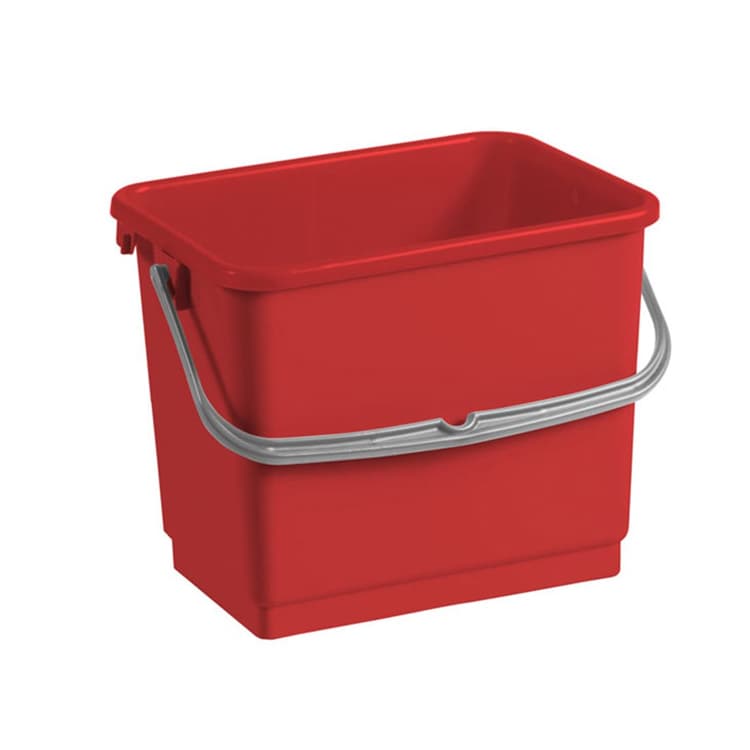 Ведро полипропиленовое с перекидной ручкой TTS  красное 4 л