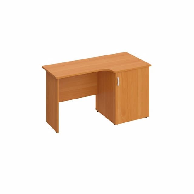 Стол с тумбой под минибар и ТВ, правый Юнитекс ВЕНЕЦИЯ NEW ВЕ 623 ОЕ ольха европейская