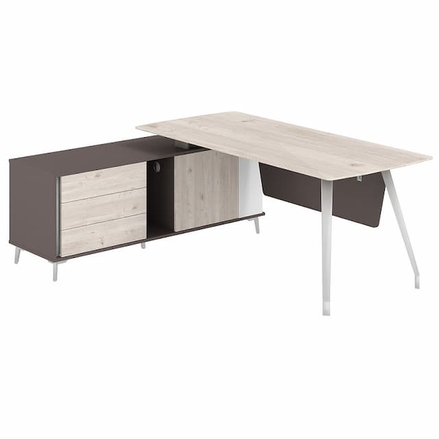 Стол руководителя Norden Sirio SR.101.DN.WF.L на опорной тумбе левой