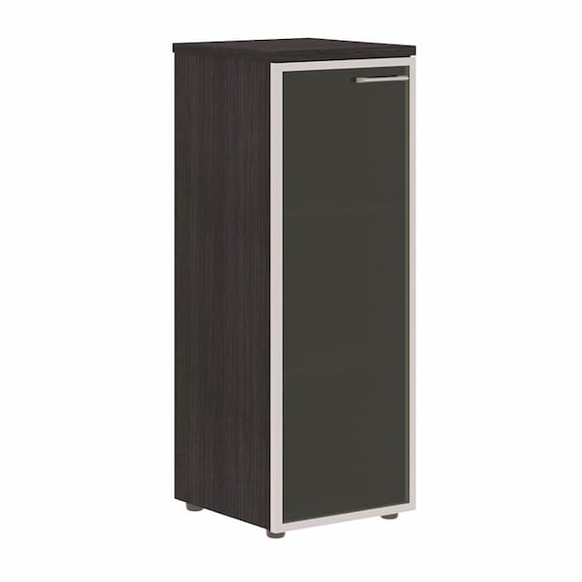 Шкаф колонка Skyland с стеклянной дверью в алюминиевой раме (L) и топом XMC 42.7(L) дуб юкон 432х432х1190 XT
