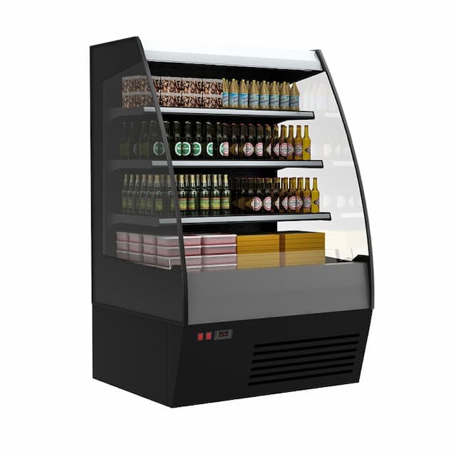 Холодильная пристенная витрина Полюс TOKYO F 16-08 VM 1,3-2 0200 (Carboma 1600/875 ВХСп-1,3 тонированный стеклопакет)